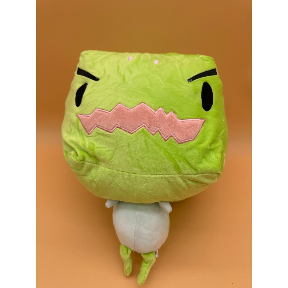 Dinosaur Green Square Big Head Tiny Body Stuffed Animal Plush Toy 10 Inch